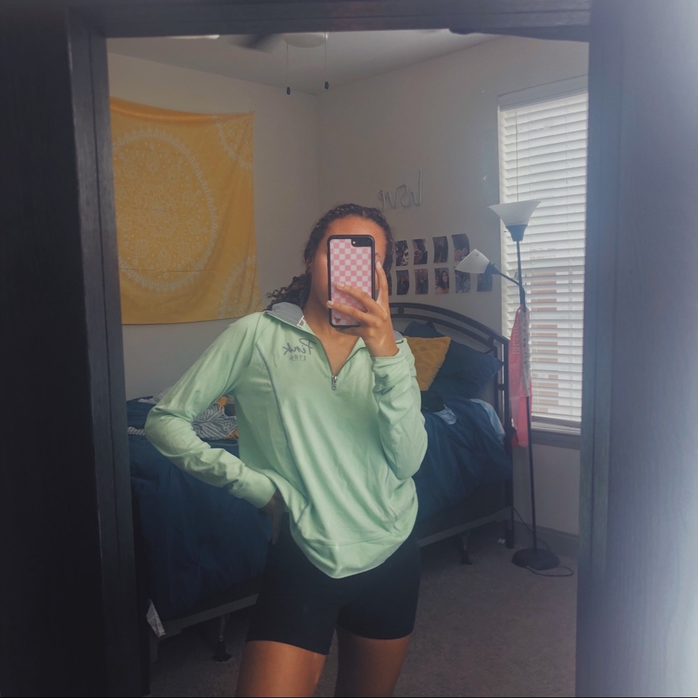 PINK 3/4 zip sweatshirt